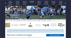 Desktop Screenshot of mosmanrugby.com.au