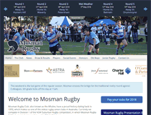 Tablet Screenshot of mosmanrugby.com.au